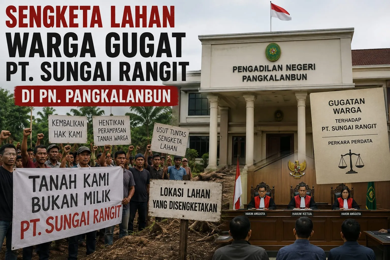 Sengketa Lahan Warga dengan PT Sungai Rangit Kian Memanas, Kuasa Hukum Soroti Ketidakhadiran dalam Mediasi
