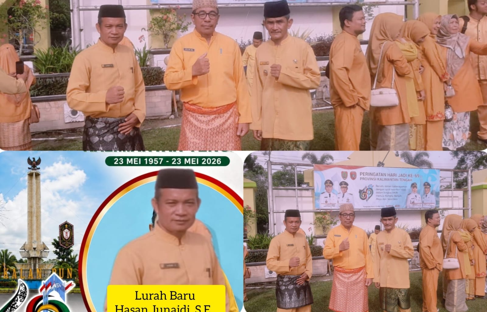 Lurah Kelurahan Baru Hasan Junaidi, S.E., Ucapkan Selamat Hari Jadi ke-69 Provinsi Kalimantan Tengah