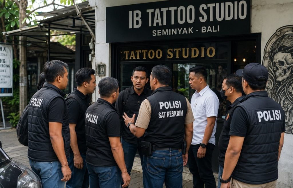 Dugaan Pungli dan Intimidasi Berkedok Penindakan, Studio Tatto di Seminyak Diduga Jadi “ATM Berjalan” Oknum Polisi